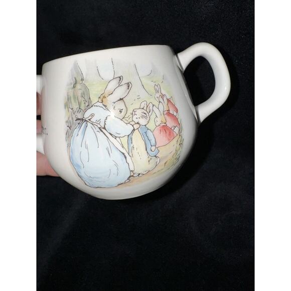 Wedgwood England Beatrix Potter Peter Rabbit Plates Cups Set Lot of 5 Easter - Picture 16 of 16